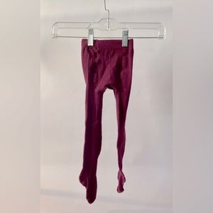 Janie and Jack Baby Burgundy Tights Size 12 to 24 months